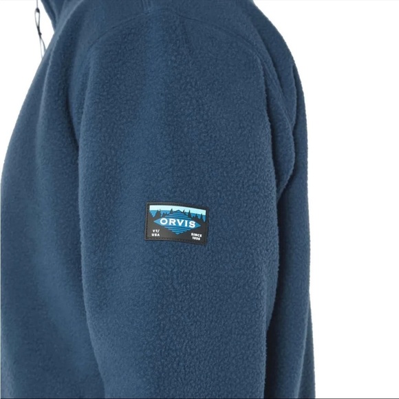 NWT Orvis Full Zip Fleece Jacket in Blue SZ Large - Picture 5 of 11